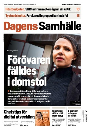 Dagens Samhälle 2024-10-03