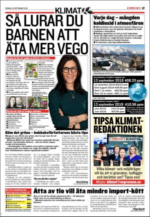 Expressen 2019-09-15 sida 27
