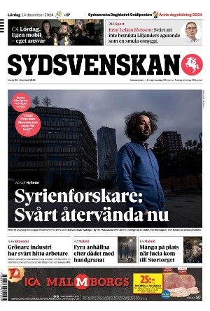 Sydsvenska Dagbladet - Malmø 2024-12-14