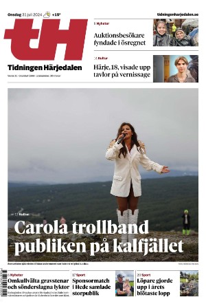 Tidningen Härjedalen 2024-07-31