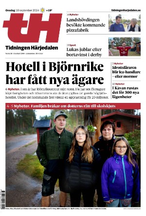 Tidningen Härjedalen 2024-09-18