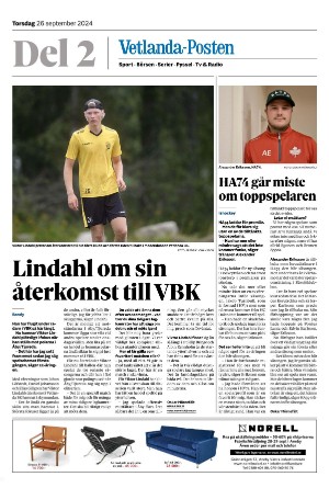 Vetlanda-Posten Del2 2024-09-26