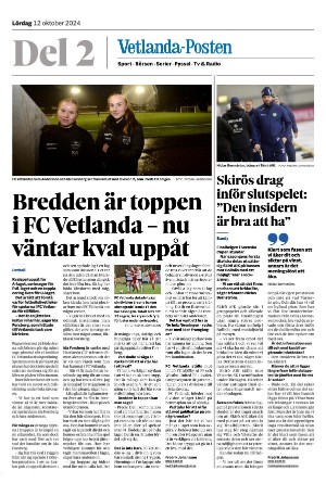 Vetlanda-Posten Del2 2024-10-12