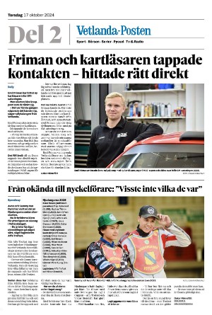 Vetlanda-Posten Del2 2024-10-17