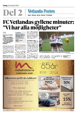 Vetlanda-Posten Del2 2024-10-22