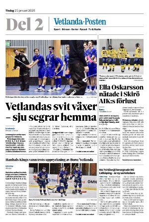 Vetlanda-Posten Del2 2025-01-21